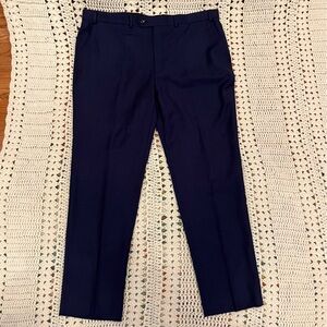 Lauren Ralph Lauren Edgewood Navy Plaid Wool Suit Separates Pants 40x32